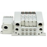 SMC solenoid valve 4 & 5 Port VQC VV5QC21-T, 2000 Series, Base Mounted Manifold, Plug-in, Terminal Block